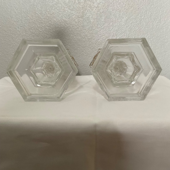 antique glass whale oil lamps, likely dating back to the mid-19th century - Picture 10 of 11